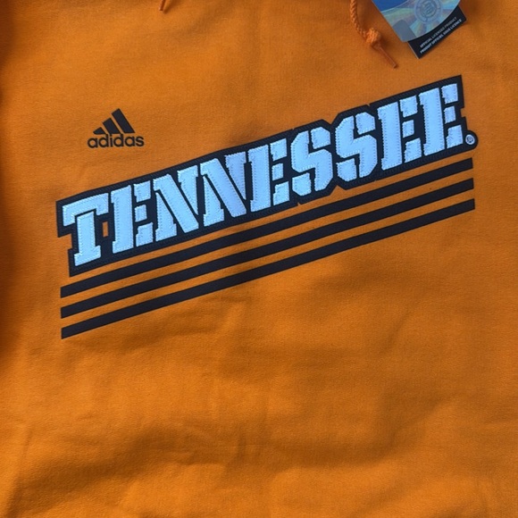NWT Men’s Adidas Orange University of Tennessee Sweatshirt Hoodie Size XXL - Picture 5 of 9